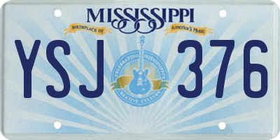 MS license plate YSJ376