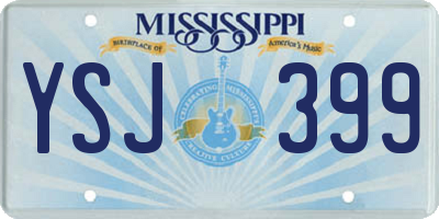MS license plate YSJ399