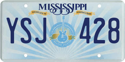MS license plate YSJ428