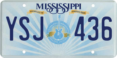 MS license plate YSJ436