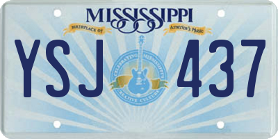 MS license plate YSJ437