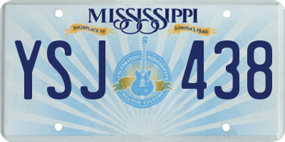 MS license plate YSJ438