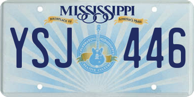 MS license plate YSJ446