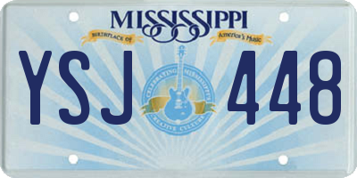 MS license plate YSJ448