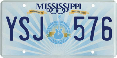 MS license plate YSJ576