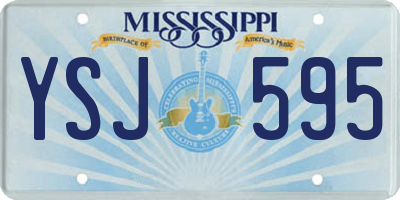 MS license plate YSJ595