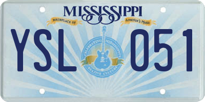 MS license plate YSL051