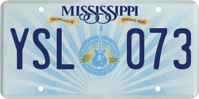 MS license plate YSL073