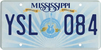 MS license plate YSL084