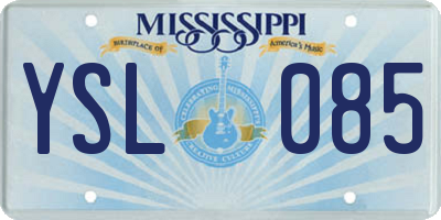 MS license plate YSL085