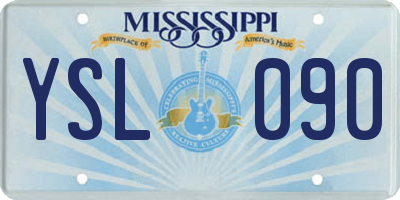 MS license plate YSL090