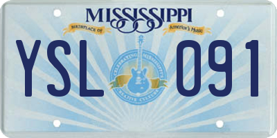 MS license plate YSL091