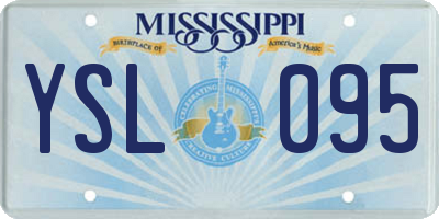 MS license plate YSL095