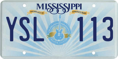 MS license plate YSL113