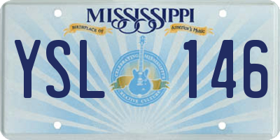 MS license plate YSL146