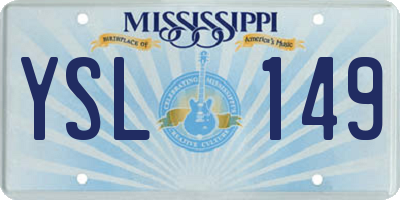 MS license plate YSL149