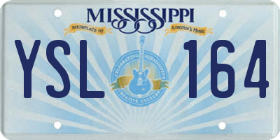 MS license plate YSL164