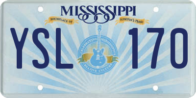 MS license plate YSL170