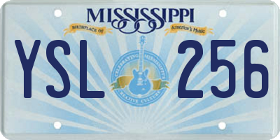 MS license plate YSL256