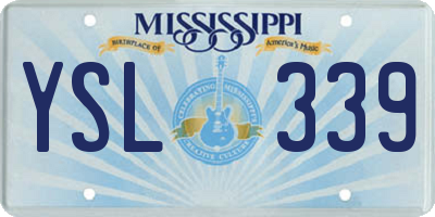 MS license plate YSL339