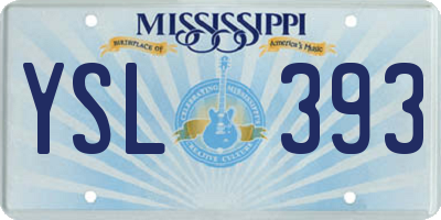 MS license plate YSL393