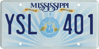 MS license plate YSL401