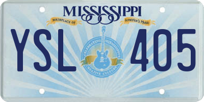 MS license plate YSL405