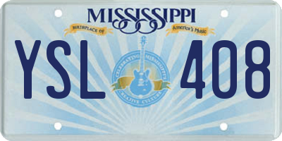 MS license plate YSL408
