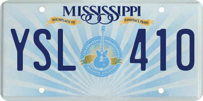 MS license plate YSL410