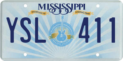 MS license plate YSL411