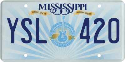 MS license plate YSL420