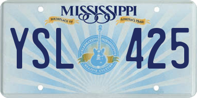 MS license plate YSL425