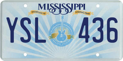 MS license plate YSL436