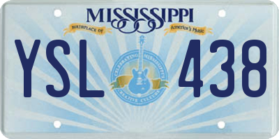 MS license plate YSL438