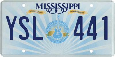 MS license plate YSL441