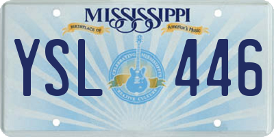 MS license plate YSL446