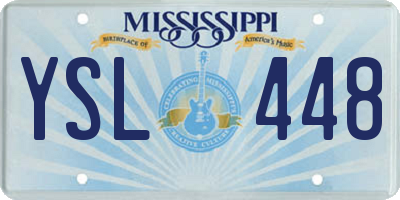 MS license plate YSL448