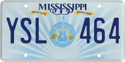 MS license plate YSL464