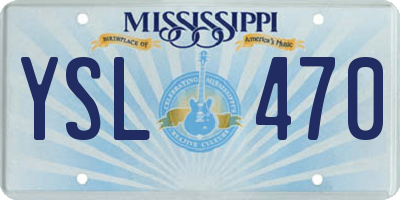 MS license plate YSL470