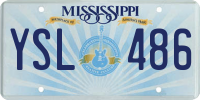 MS license plate YSL486