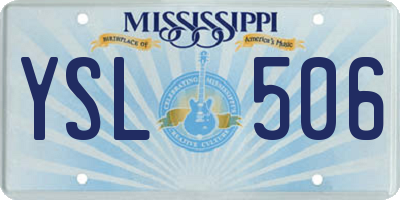 MS license plate YSL506
