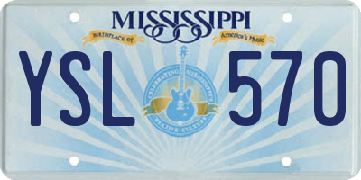 MS license plate YSL570