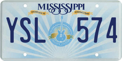MS license plate YSL574