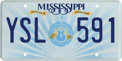 MS license plate YSL591
