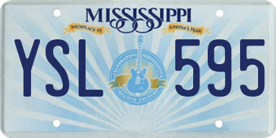 MS license plate YSL595