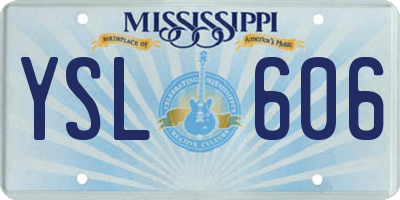 MS license plate YSL606