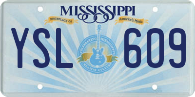 MS license plate YSL609