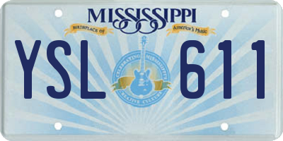 MS license plate YSL611