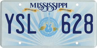 MS license plate YSL628