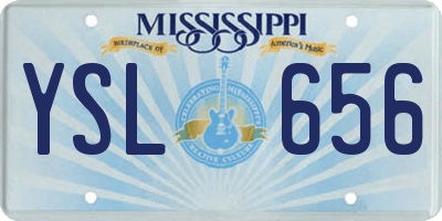 MS license plate YSL656